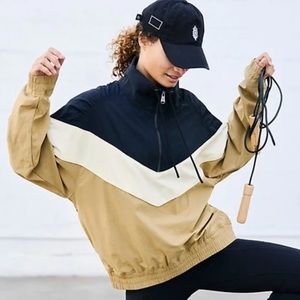 NWOT Free People Movement Walk the Line Colorblock pullover